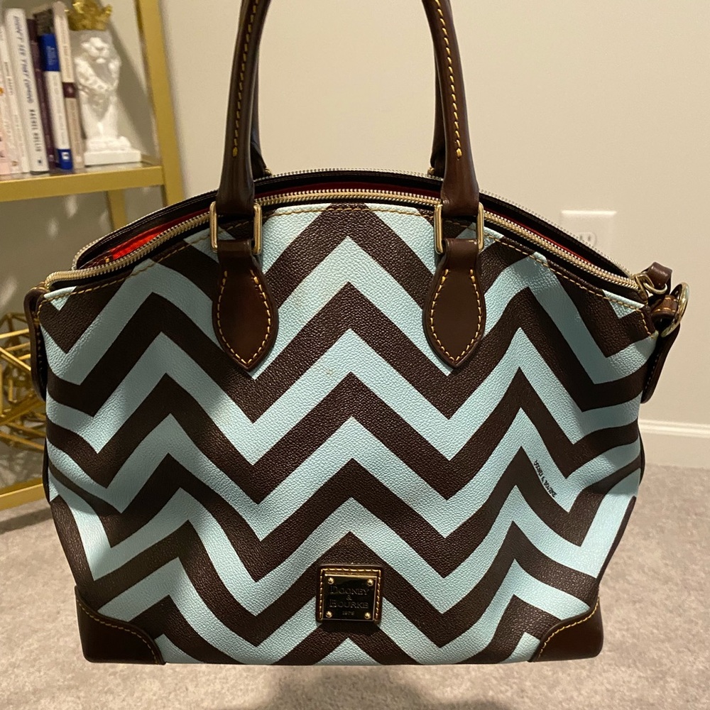 Dooney & Bourke zig zag satchel tote
